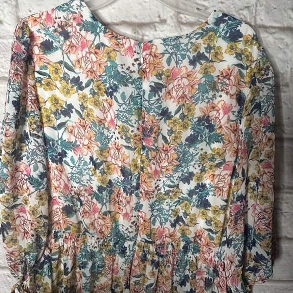 NWT Taylor Woman V-neck Floral Dress Women's Plus Size 14W - Picture 3 of 4